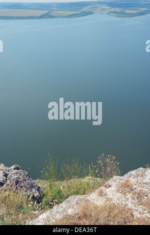 Stausee am Fluss Dnister in der Nähe von ehemaligen Božo Dorf Stockfoto