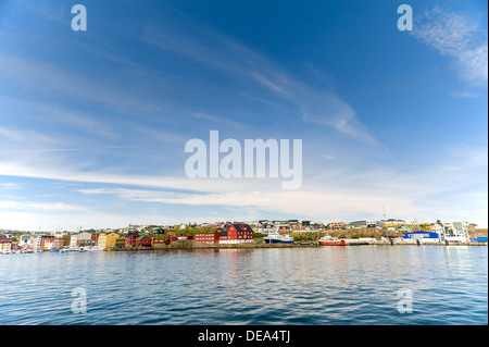 Regierungsgebäude in Torshavn Hauptstadt der Färöer Stockfoto