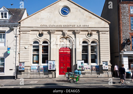 Corn Exchange Gebäude in Wallingford, jetzt als ein kulturelles Zentrum genutzt. Stockfoto