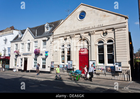 Corn Exchange Gebäude in Wallingford, jetzt als ein kulturelles Zentrum genutzt. Stockfoto