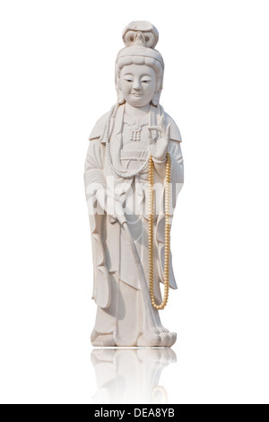 alte Antike Asien Asiatische glauben Bodhisattva Buddha buddhistische Ruhe China chinesische Kultur Osten glauben weiblichen Gott Göttin Guan Stockfoto