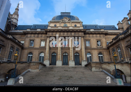 Justizpalast (Palais de Justice) in Paris, Frankreich Stockfoto