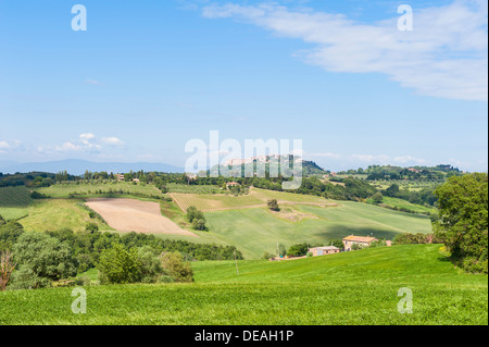 Landschaft in der Nähe von Pienza Tuscany Stockfoto