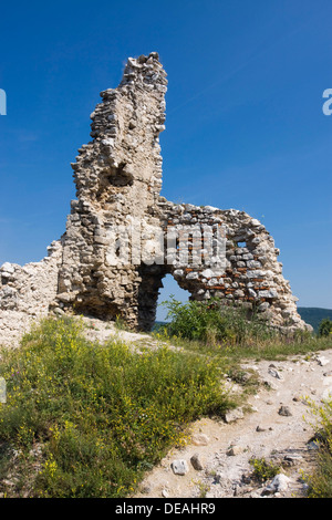 Burg Cachtice, Nove Mesto nad Vahom Bezirk, Region Trencin, Slowakei, Europa Stockfoto