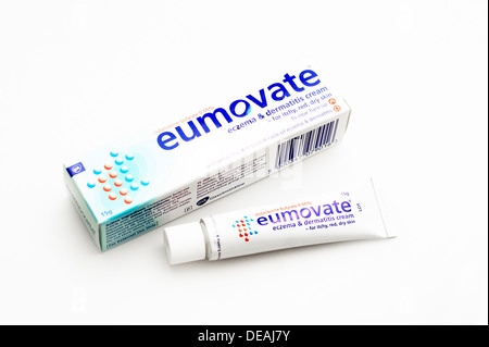 Eumovate Ekzem & Dermatitis Creme (Clobetasone Butyrat) Steroid Creme Stockfoto