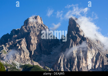 Montieren Sie Cristallo, 3221 m und Popena 3152 m, Dolomiten, Südtirol, Südtirol, Alpen, Italien, Europa Stockfoto
