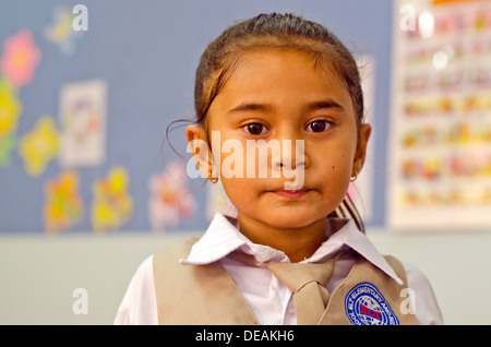 Khmer Kindergarten Student, Phnom Phen, Kambodscha Stockfoto