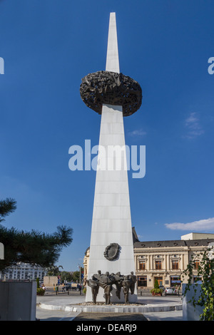 Rumänien Bukarest, Piata Revolutiei, Denkmal der Wiedergeburt Stockfoto