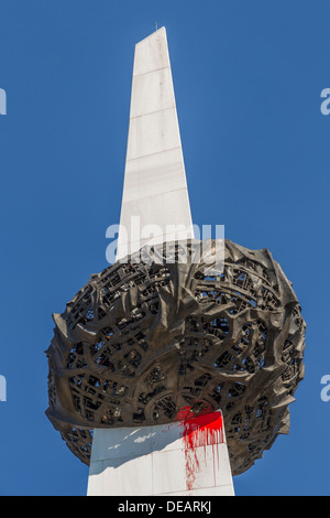 Rumänien Bukarest, Piata Revolutiei, Denkmal der Wiedergeburt Stockfoto