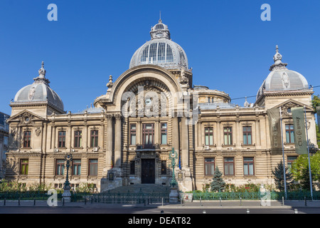 Rumänien Bukarest, CEC Palast Bank Stockfoto