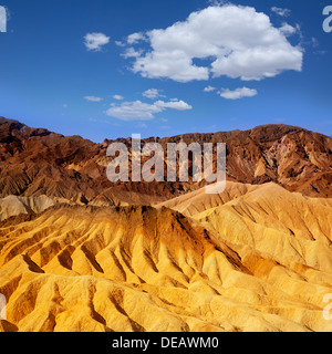 Death Valley Nationalpark Kalifornien Zabriskie point erodierten mudstones Stockfoto