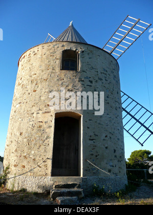 Ile de Porquerolles, Moulin du Bonheur, Var, Provence-Alpes-Côte d ' Azur, Frankreich Stockfoto