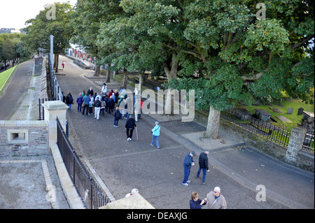 Die Grand Parade, Derry Wände, Derry, Londonderry, Nordirland, Vereinigtes Königreich Stockfoto