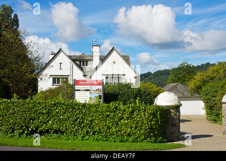 Haus - Taube Holz - am Ufer des Lake Windermere (Storrs Bereich), mit verkauft zu unterzeichnen, Lake District, Cumbria, England UK Stockfoto