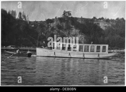 Das erste angetriebene Handwerk am McNeil - The IRMA 299520 Stockfoto