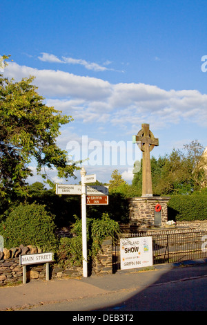 Wegweiser im Dorf Swithland In Leicestershire Stockfoto