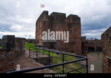 Carlisle Castle normannische Keep Turm Carlisle Cumbria England Großbritannien Stockfoto