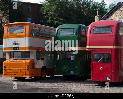 Oldtimer Busse Stockfoto