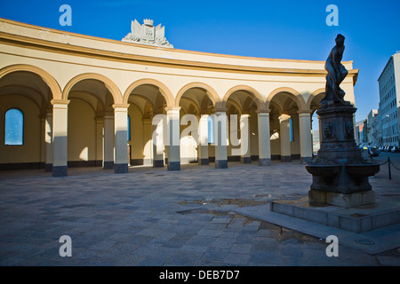 Piazza Mercato del Pesce in Trapani in der Provinz von Trapani, Sizilien. Stockfoto