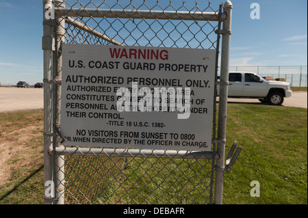 US Department of Home Security Coast Guard Station Point Judith, Rhode Island Stockfoto