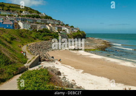 Strand in New Quay, Ceredigion, Wales Stockfoto