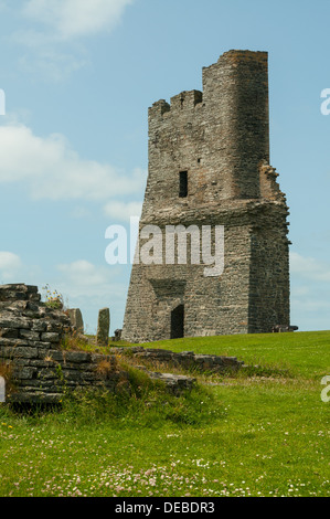 Die Burg, Aberystwyth, Ceredigion, Wales Stockfoto