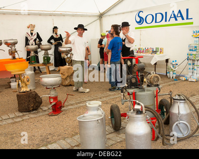 Die Fete du Lait, Festival of Milk, für die Gemeinde Siaugues-Ste-Marie, Haut Loire, Auvergne, Frankreich Stockfoto