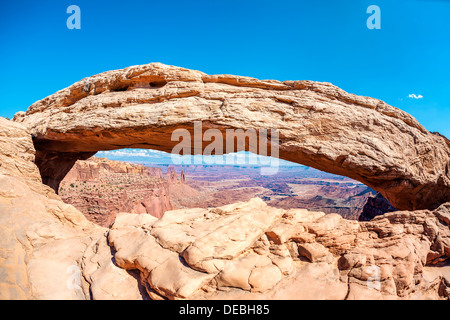 berühmten Mesa Arch, Canyonlands National Park, Utah, USA Stockfoto