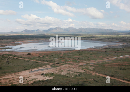 Luftaufnahme von Potgietersrus Platinum mir, Limpopo, Südafrika, Stockfoto