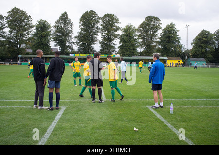 Allgemeine Auffassung Hitchin Town Football Club in North Hertfordshire, Großbritannien Stockfoto