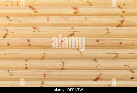 Hölzerne Wand aus Fichtenbrettern Baum. Natürliche Hintergrundtextur Stockfoto