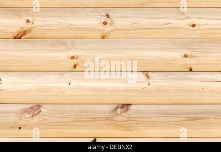 Gelb aus Holz Wand aus Fichtenbrettern Baum. Natürliche Hintergrundtextur Stockfoto