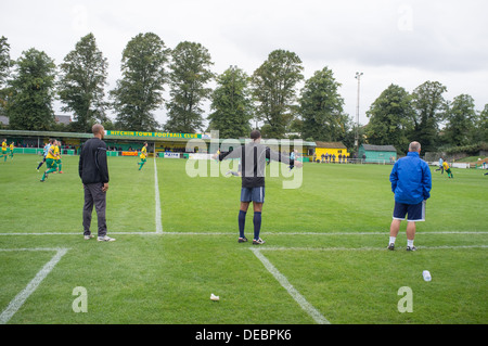 Allgemeine Auffassung Hitchin Town Football Club in North Hertfordshire, Großbritannien Stockfoto