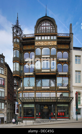MIM Musical Instrument Museum, Jugendstil-Fassade, Brüssel, Region Brüssel Stockfoto