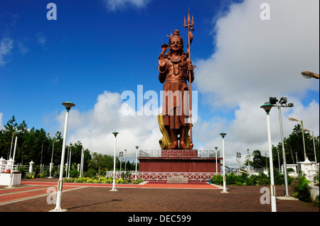 Große Statue des Gottes Shiva, Grand Bassin, Mauritius Stockfoto