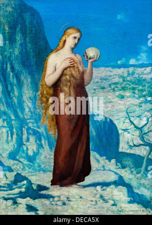 St. Mary Magdalene in der Wüste 1869 Pierre Puvis de Chavannes 1824 – 1898 Französisch Frankreich Stockfoto