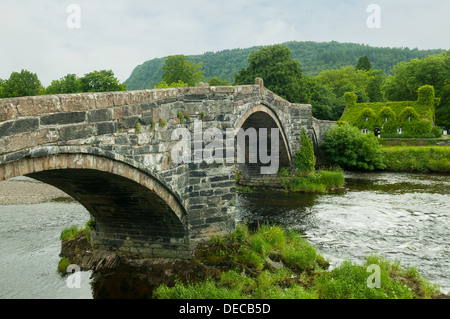 Brücke über den Fluss Conwy, Romanum, Conwy, Wales Stockfoto