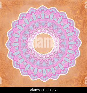 Dekorativen Lochmuster. Kreis. Stockfoto