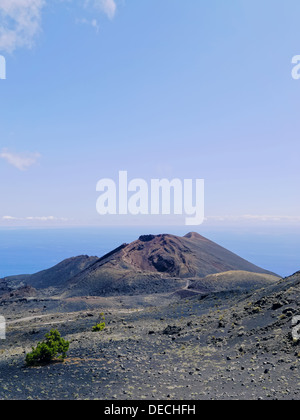 Vulkan Teneguia in Fuencaliente - Los Canarios Vulkanlandschaft auf der Insel La Palma, Kanarische Inseln, Spanien Stockfoto