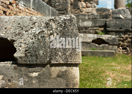 Die römischen Ruinen von Solin (Salona), Region von Dalmatien, Kroatien, Europa. Stockfoto