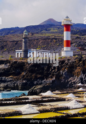 Fuencaliente Leuchtturm auf der Insel La Palma, Kanarische Inseln, Spanien Stockfoto