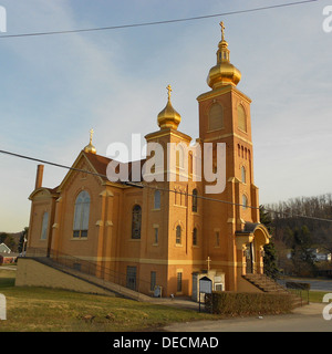 St. Nicholas byzantinische katholische Kirche auf dem NRHP seit 7. November 1997 bei 504 Liberty Südstraße, Perryopolis, Pennsylvani Stockfoto