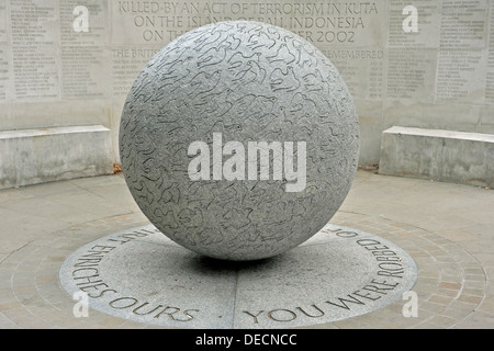 Bombenanschlag auf Bali Denkmal London Stockfoto