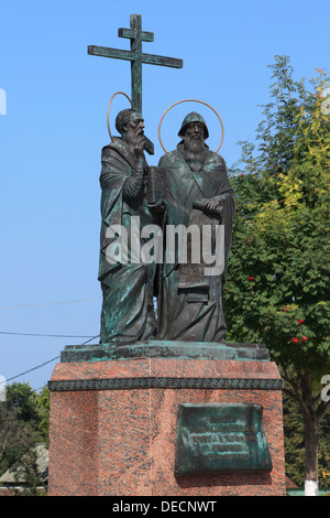 Denkmal der Heiligen Kyrill und Method in Kolomna, Russland Stockfoto