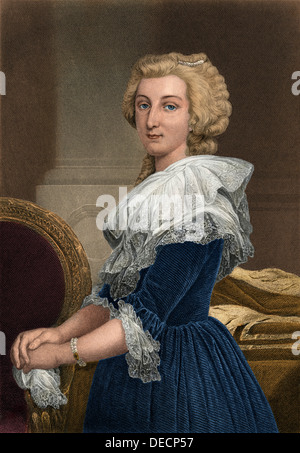 Marie Antoinette, Königin von Frankreich. Digital farbige Holzschnitt Stockfoto