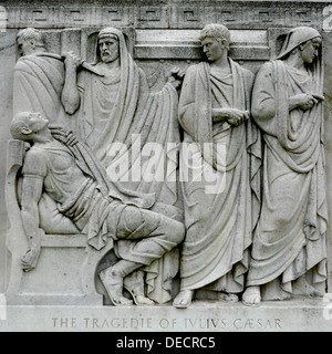 Skulptur in der Folger Shakespeare Library in Washington, DC (nur nordöstlich von dem US Capitol) des Bildhauers Gregory 1932. Stockfoto