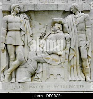 Skulptur in der Folger Shakespeare Library in Washington, DC (nur nordöstlich von dem US Capitol) des Bildhauers Gregory 1932. Stockfoto