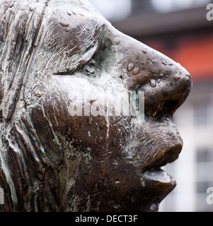 Bronzestatue in Aachen, Deutschland von Karl-Henning Seemann Stockfoto