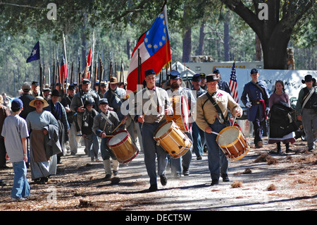 Olustee Schlachtfeld Historic State Park erinnert Floridas größte Bürgerkrieg Schlacht am 20. Februar 1864. Stockfoto