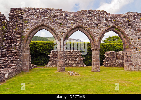 Cymer Abbey, Ortszentrum, Snowdonia Stockfoto